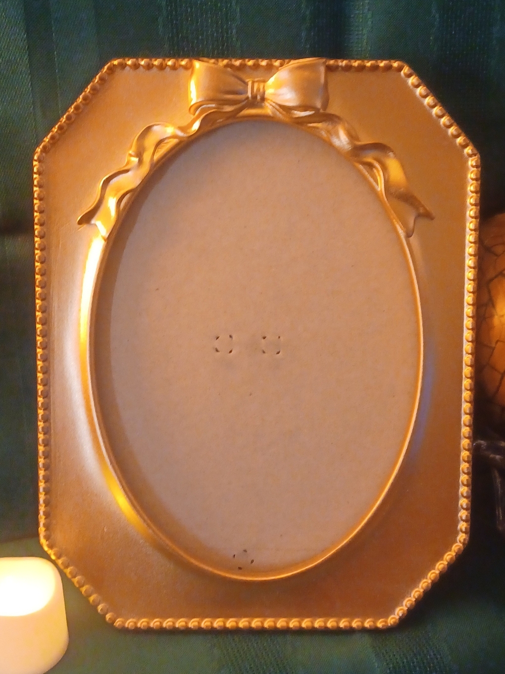 Gold Decorative Bow Photo Frame - Home Accents